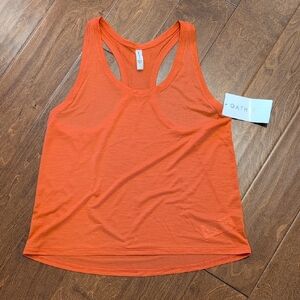 NWT Athleta Cool Down Tank Size M Blood Orange